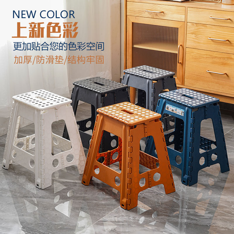 折叠椅家用可摞叠成人高板凳小户型餐椅加厚塑料便携浴室折叠凳子,住宅家具,其它凳子,淘宝优惠券,粉丝福利购,淘宝优惠卷