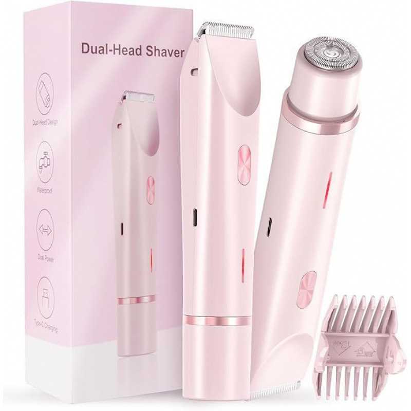 德国进口双头剃毛器脱毛器女士私处修剪器电动刮毛刀女士脱毛仪亚