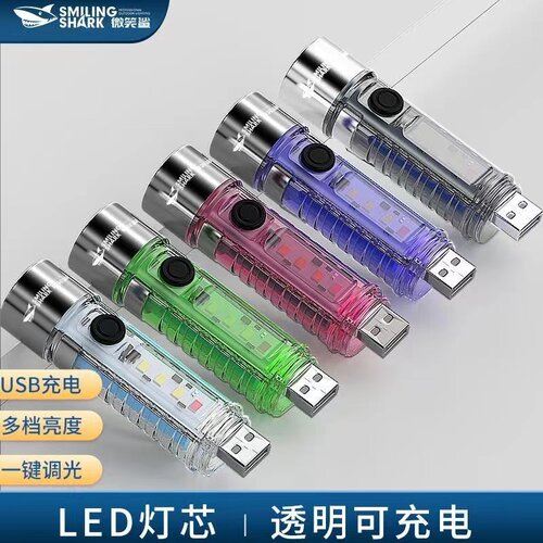 户外便携迷你工作灯钥匙扣小手电筒多功能随身灯充电灯家用宿舍用