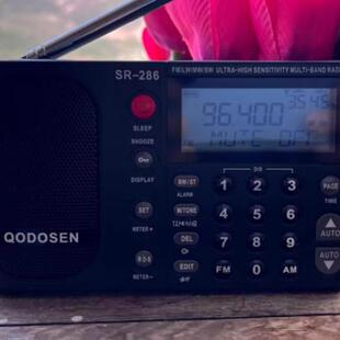 适用于QODOSEN SR-286 小强机收音机 屏幕保护贴膜非钢化膜纳米防爆高清防刮膜防指纹膜磨砂防反光膜软性膜