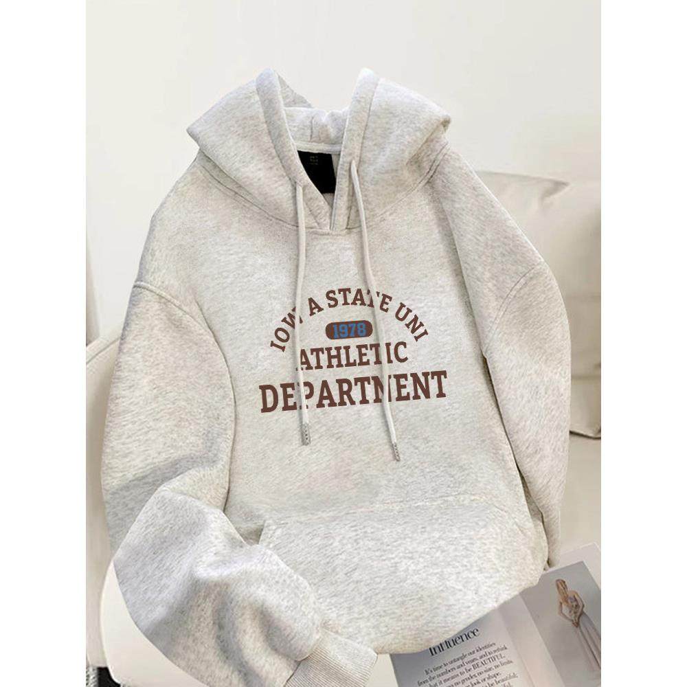 白灰色美式连帽卫衣女款2025新款爆款秋冬季潮牌长袖宽松上衣外套