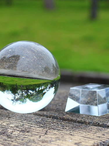 Прозрачный стеклянный белый кварц для офиса, декор для гостиной, домашний декор