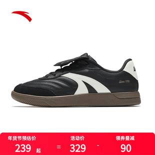 安踏盖盖鞋女鞋黑色运动鞋女款2026新款复古潮流休闲鞋板鞋