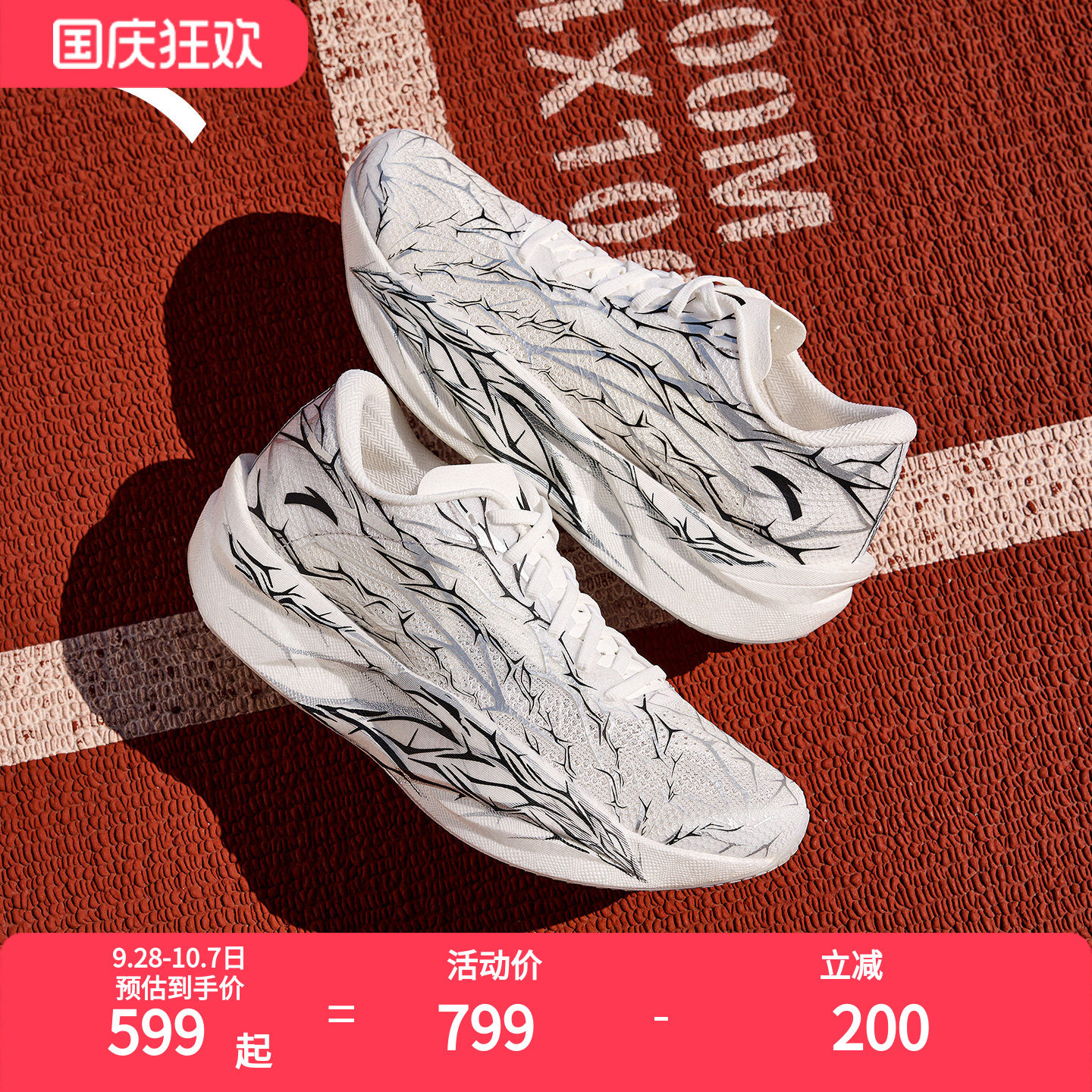 安踏C202 6代 荆棘丨专业全掌碳板马拉松竞速跑鞋男子轻质运动鞋图片
