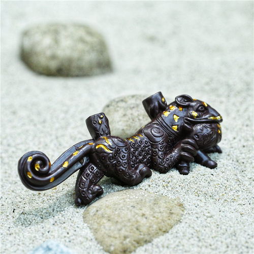 河北博物院错金银虎噬鹿铜屏风座冰箱贴立体博物馆文创礼品树脂