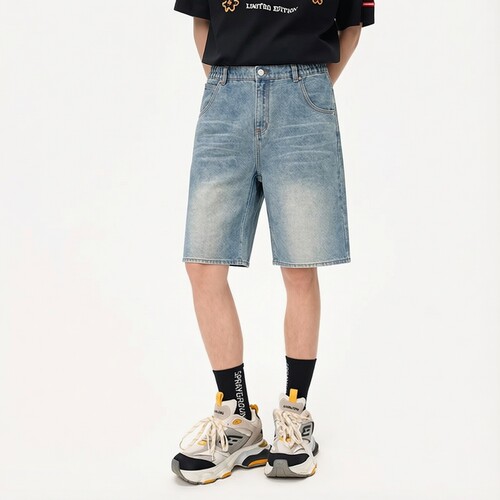 SprayGround鲨鱼嘴潮酷牛仔中裤