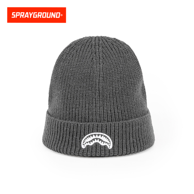 SprayGround冬季鲨鱼嘴帽子男针织毛线堆堆帽包头冷帽保暖堆堆帽