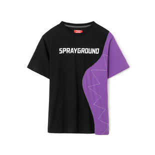 新款 个性 时尚 T恤W0720236 SprayGround2022夏季 创意男女情侣装 短袖