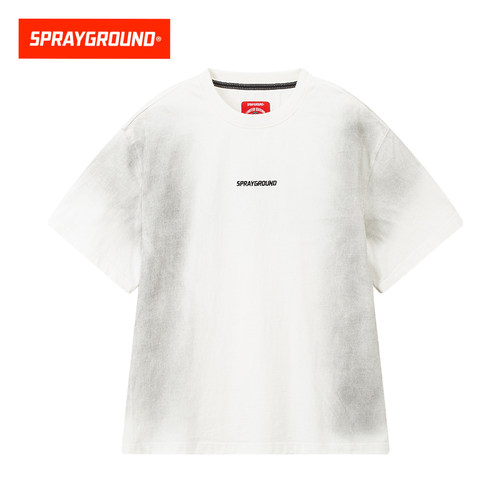 SprayGround鲨鱼嘴25SS渐变水洗短袖T恤男女夏季宽松上衣体恤衫潮