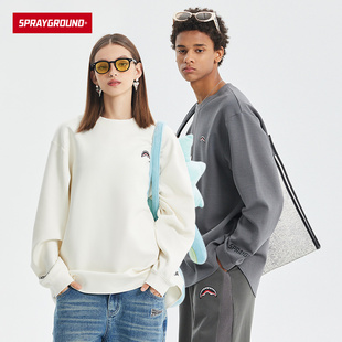 潮W0930907 高街情侣装 SprayGround23新款 简约印花卫衣太空棉美式