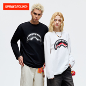 T恤男女宽松体恤休闲上衣 锯齿鲨鱼嘴长袖 SprayGround2026春季 新款