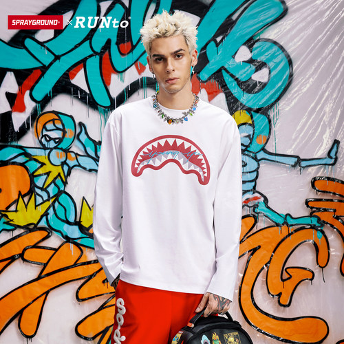SPRAYGROUNDxRUNTO联名美式长袖