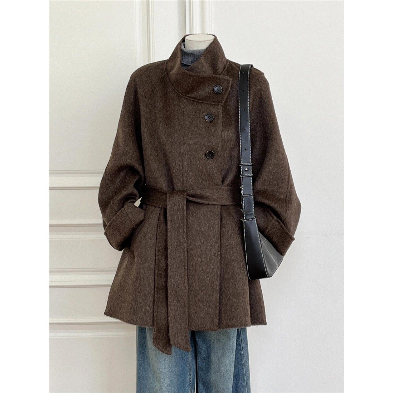 正流行呢子大衣女2025年新款毛呢外套小个子赫本风高级感气质韩系,女装/女士精品,毛呢外套,淘宝优惠券,粉丝福利购,淘宝优惠卷