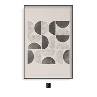 Modern art decorative paintings, geometric abstract paintings, simple living room background wall paintings, homestay Nordic wall paintings, core thumbnail 5
