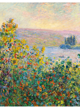 莫奈世界名画《维特伊花坛》