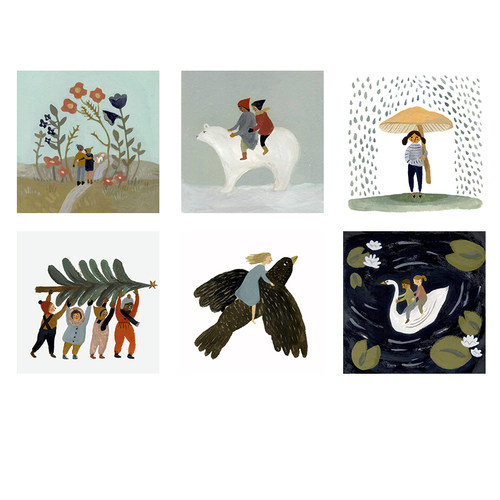 儿童房卧室小众艺术风床头装饰画