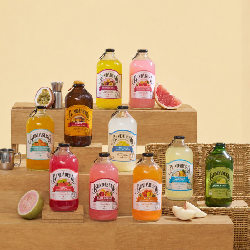 【百补】澳洲宾得宝Bundaberg进口汽水果汁气泡水饮料瓶装饮品
