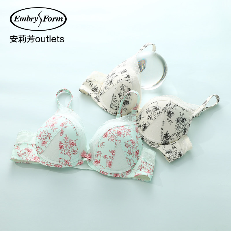 【立体围】安莉芳官方奥莱时尚印花文胸带钢圈小胸聚拢上托内衣女,女士内衣/男士内衣/家居服,文胸,淘宝优惠券,粉丝福利购,淘宝优惠卷