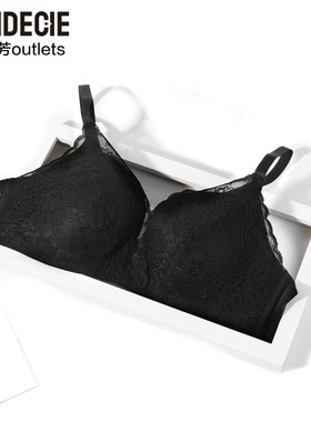 【舒挺杯】安莉芳官方奥莱芬狄诗蕾丝内衣女无钢圈中厚款小胸文胸