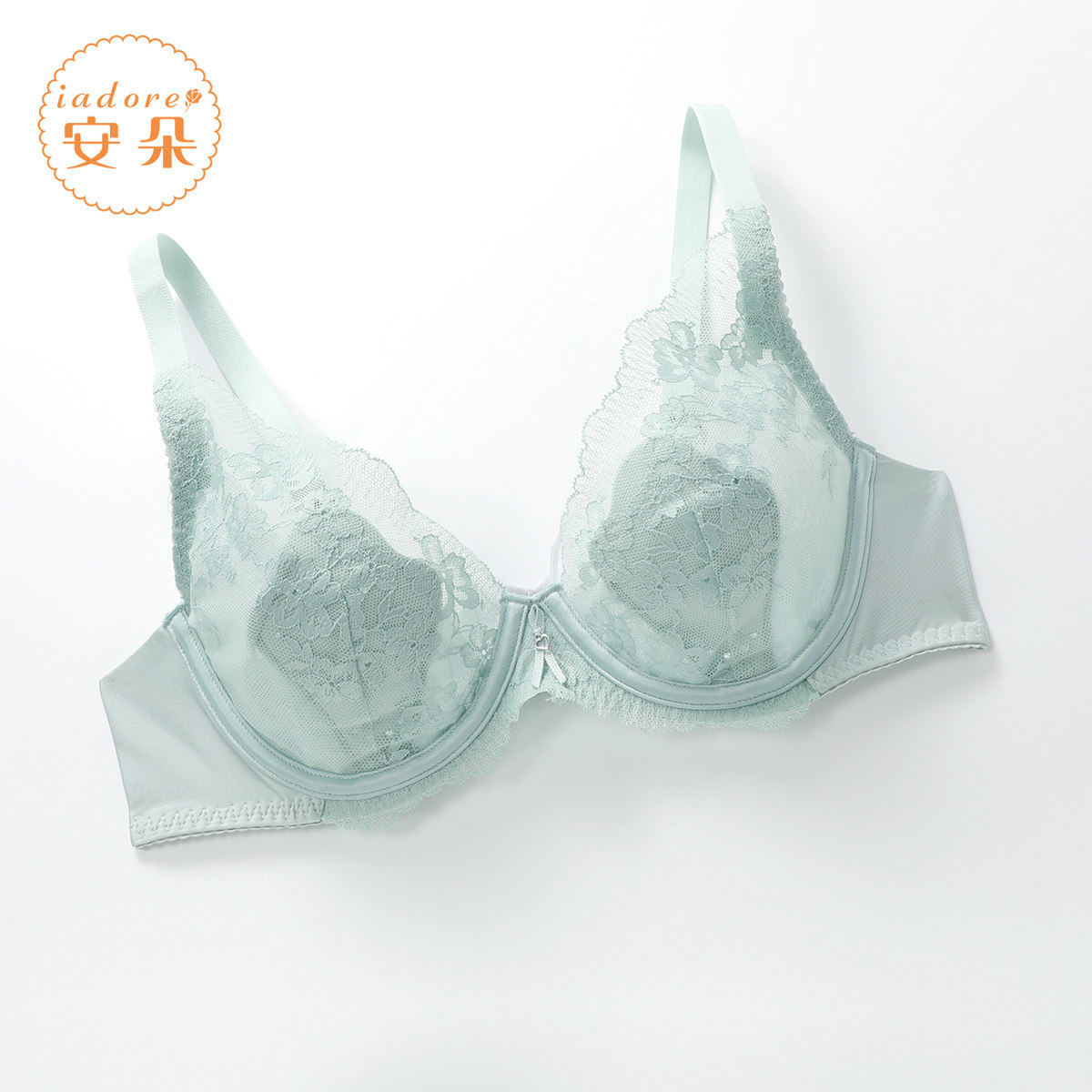 【单层围】安莉芳官方奥莱安朵蕾丝薄款文胸大胸显小兔耳朵内衣女,女士内衣/男士内衣/家居服,文胸,淘宝优惠券,粉丝福利购,淘宝优惠卷