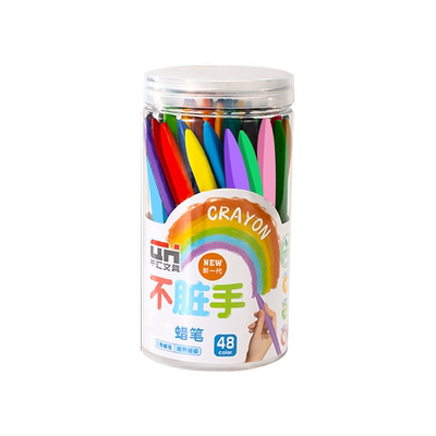 塑料蜡笔不脏手宝宝三角杆蜡笔