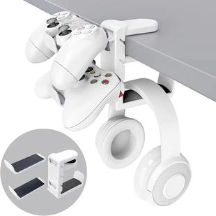 二合一ps5游戏手柄支架耳机通用挂架电脑桌头戴式耳机支架收纳架