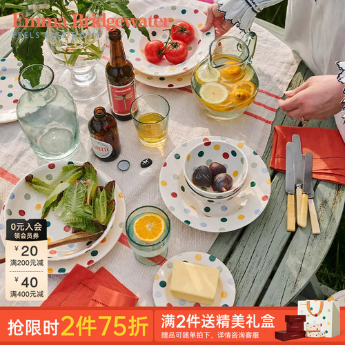 Emma赵露思同款水杯陶瓷英国波点