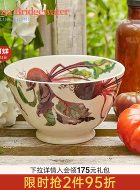 emmabridgewater甜菜根大号做旧碗早餐沙拉碗陶瓷大碗送礼面碗