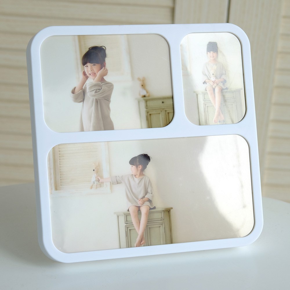 韩式组合连体相框3宫格摆台冲洗照片定制相片儿童宝宝冲印三张拼