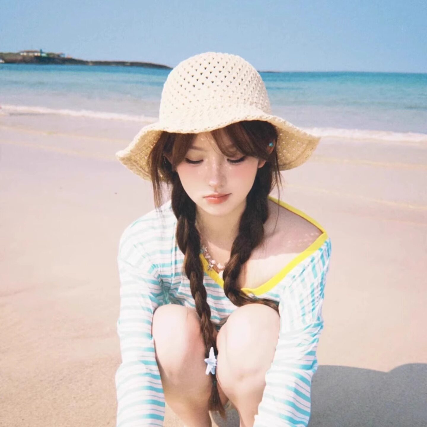 镂空草编帽子女夏季出游海边度假