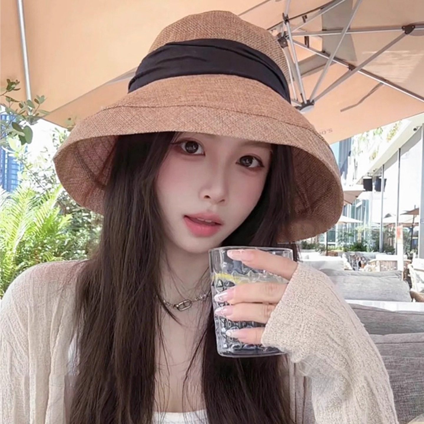 日系大帽檐渔夫帽子女夏季薄款