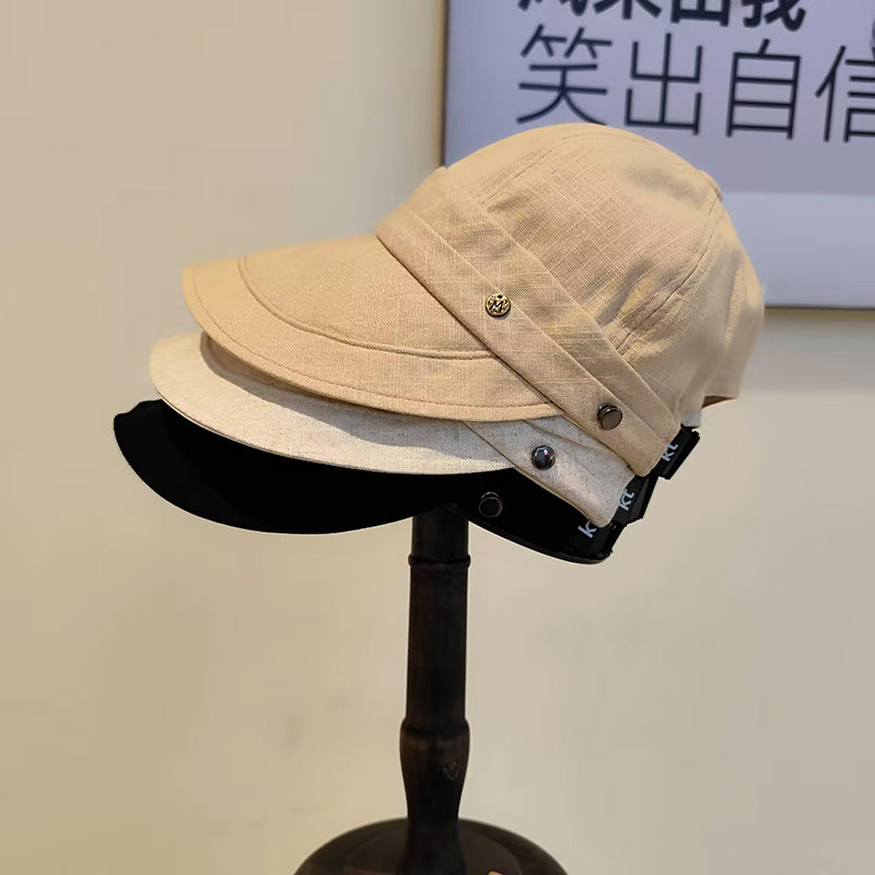 骑车可挂口罩宽檐防晒显脸小盆帽