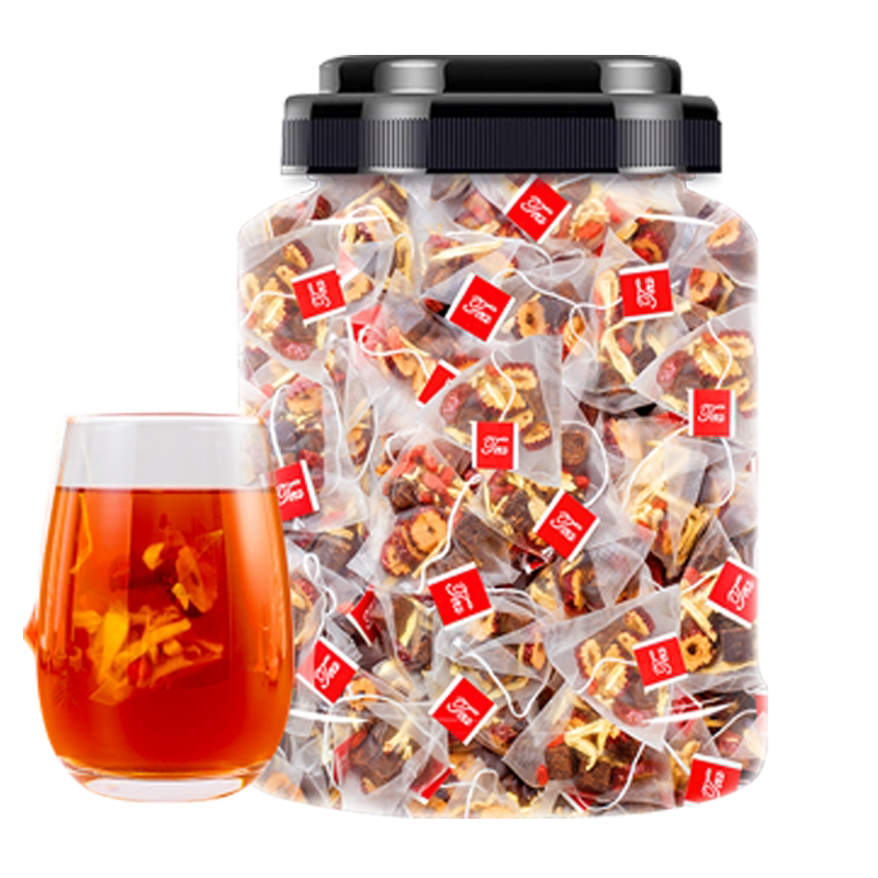 红糖姜茶大姨妈红糖水姜枣茶桂圆红枣枸杞宫寒黑糖姜茶三角小袋装