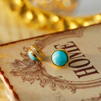 时尚中古vintage风耳钉秋冬