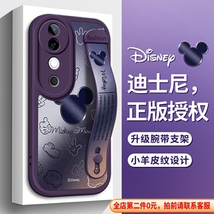 迪士尼适用VIVOS19手机壳vivo金属S18米奇S17米妮S15腕带S16支架S12保护套S9硅胶S10防摔E全包Pro浮雕T女新款