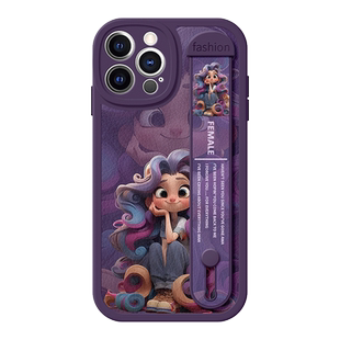 imobile适用于三星S25ULtra手机壳S23小羊皮S22可爱S24在逃公主S21腕带支架S20新款Note20保护FE防摔plus女款