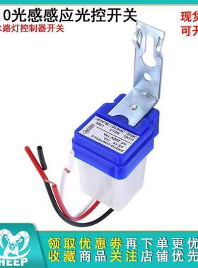 光控开关220V24V12V防雨防水自动晚上亮光感应开关智能路灯控制器