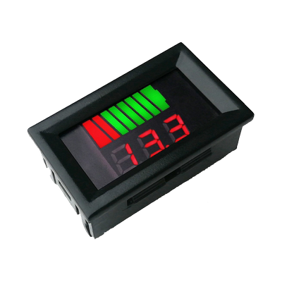 电动车电量表数显 直流电池专用电压表 6V12V24V36V48V60V72V84V