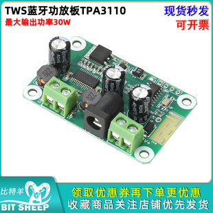 TWS蓝牙功放板TPA3110-30W功放单声道TWS音箱模块对联立体声