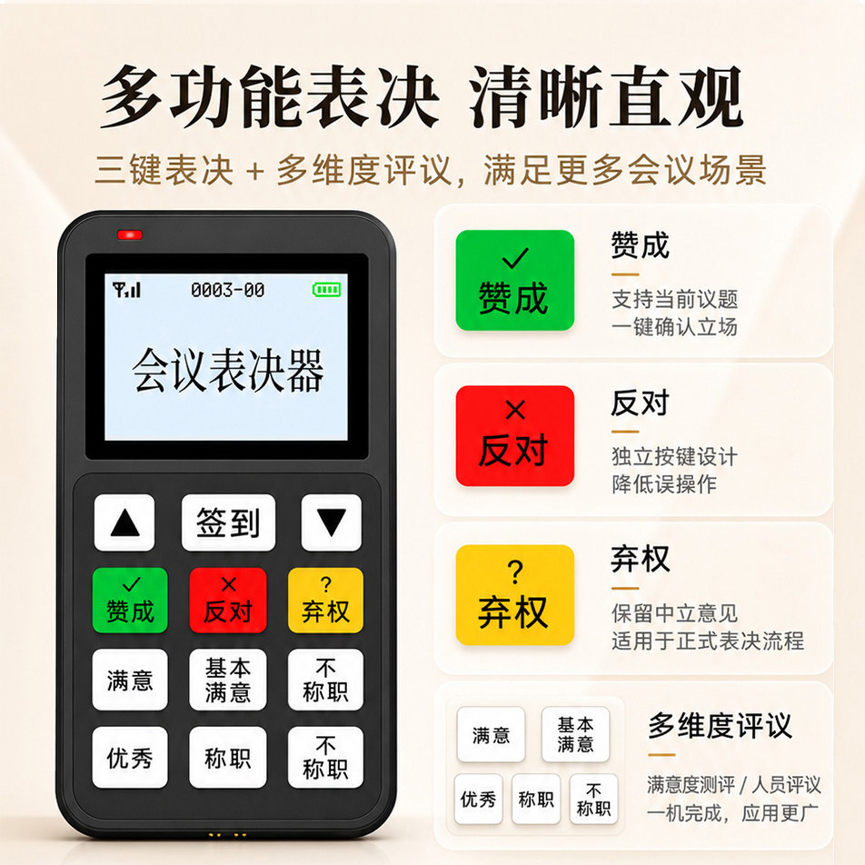 步频 无线智能会议 打分器评分器评议人大表决器 ST8C 2026旗舰款