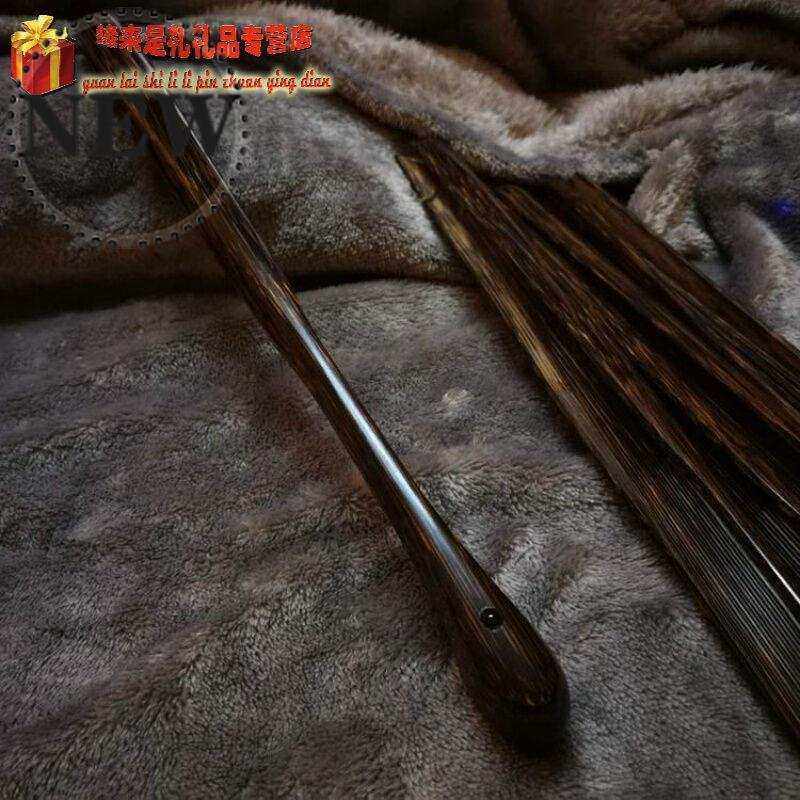 全棕竹折扇苏工手工文 q玩扇子95寸18方老棕竹大茄头竹扇子空白面