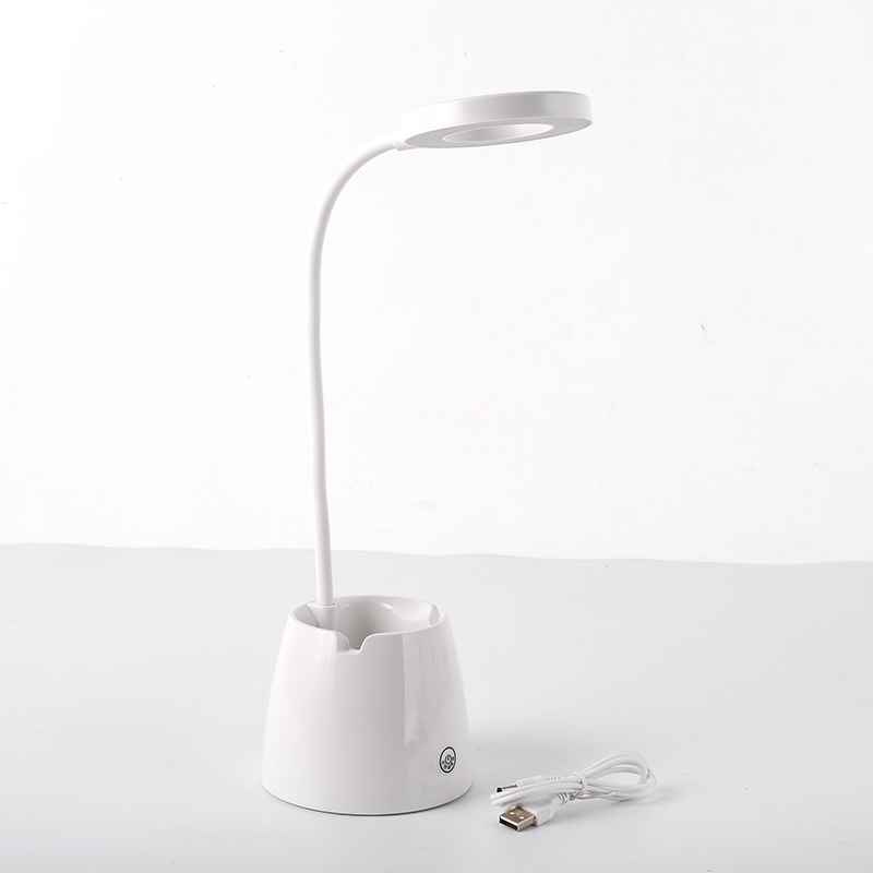 创意折叠led台灯学生阅读小夜灯多功能笔筒台灯女生小清新护眼灯