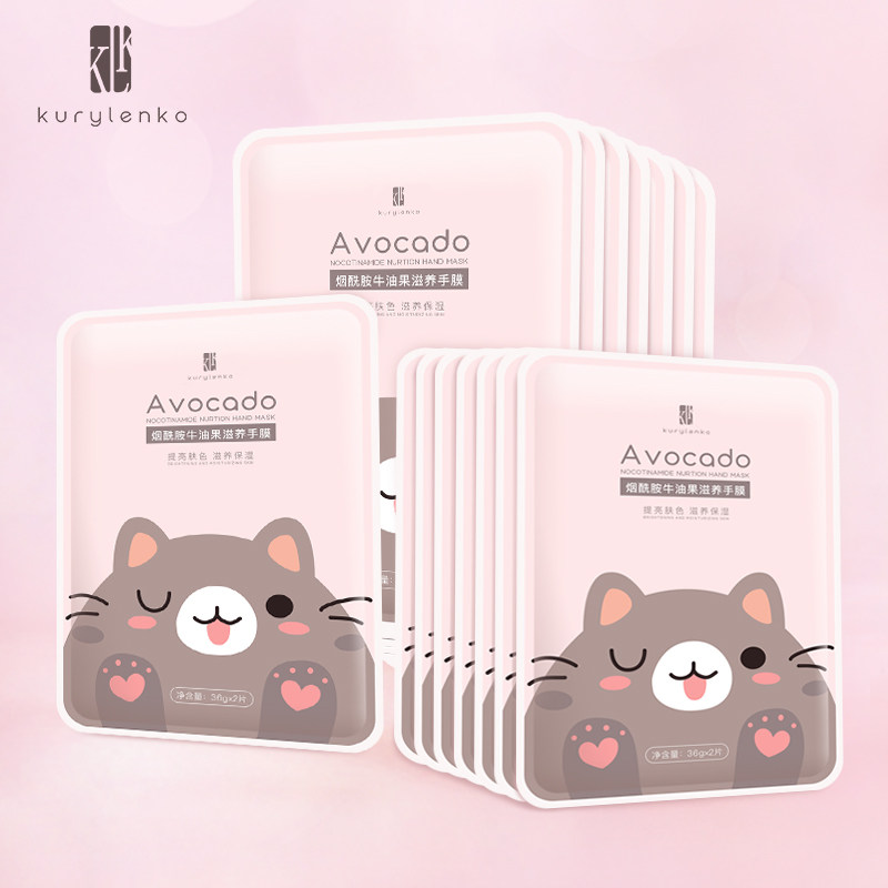 手膜李佳琦推荐手套嫩白细纹保湿补水手霜手部护理套保养细嫩双手