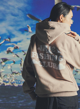 日本品牌IFC SKY TEXT LOGO ZIP UP HOODIE长袖卫衣IFAW24-041