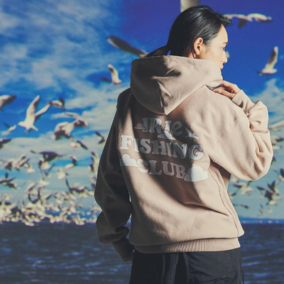 日本品牌IFC SKY TEXT LOGO ZIP UP HOODIE长袖卫衣IFAW24-041