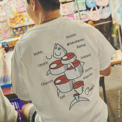 日本进口品牌IFC CHOP TUNA TEE路亚潮流服饰短袖衣服IFSS24-051