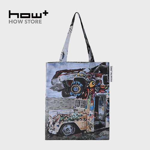 HOWstore x 陈轩荣·都市遗迹G系列潮流街头单肩包帆布包购物手袋