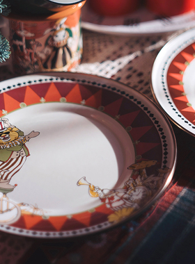 HOWstore 玖申ISOLA BELLA寻找梦幻岛搪瓷浅口盘餐盘