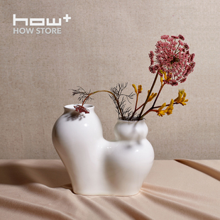 HOWstore Antibiotico Design子母花瓶手工陶瓷礼物ins简约风