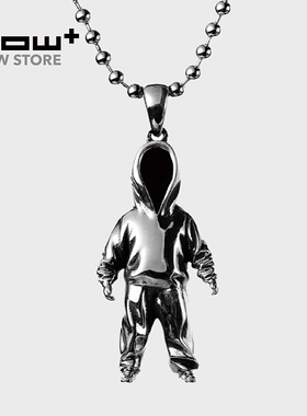 HOWstore 黄玉龙925银项链吊坠BACK-S潮流嘻哈艺术百搭